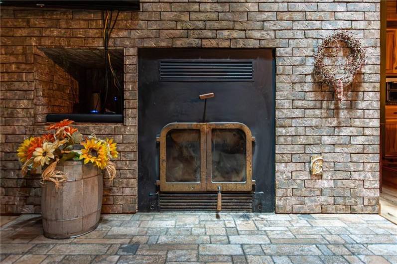 Wood burning Fireplace