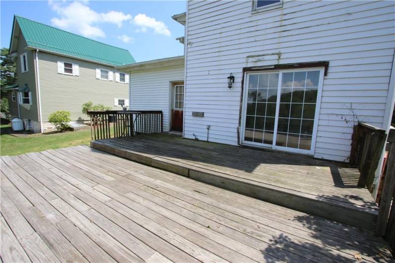 Deck off Living Room (needs railing)