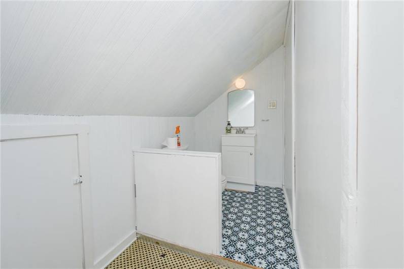 Attic half bath