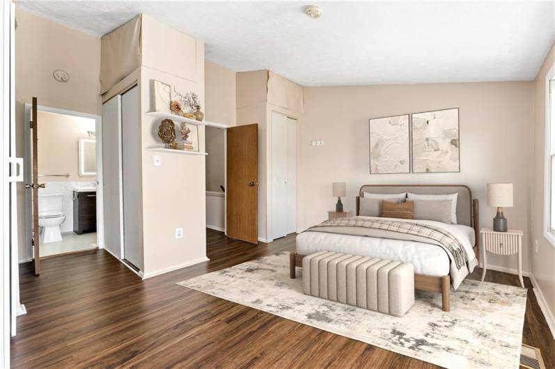 Primary Bedroom (Virtually Staged)