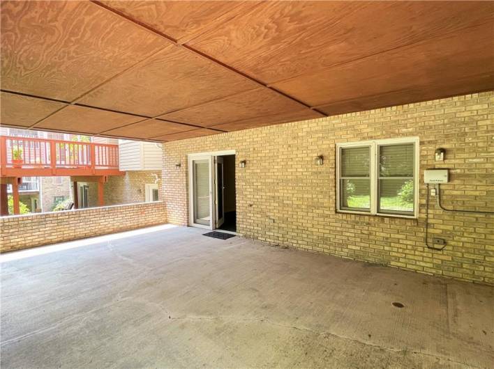 Lower Level Covered Patio