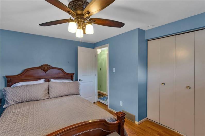 Spacious closet in the 2nd bedroom