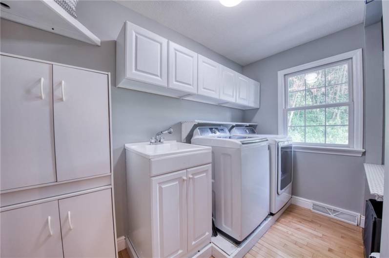 Large laundry with more storage completes the main floor!