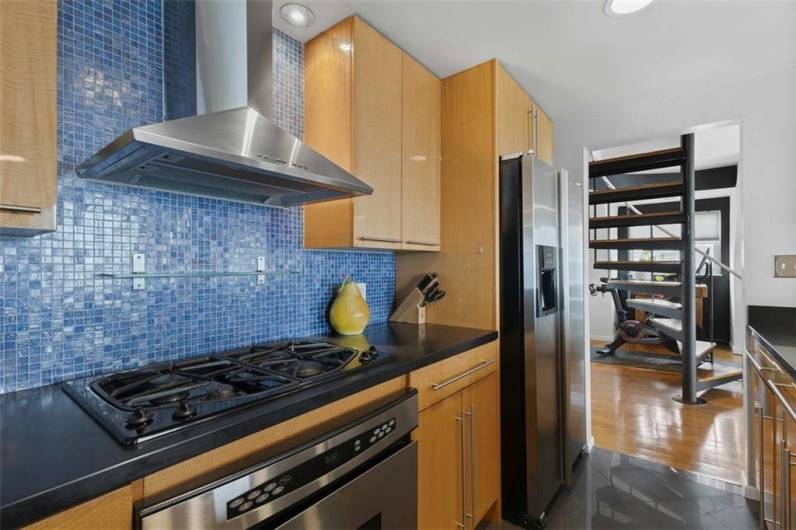 Contemporary kitchen with SS appliances