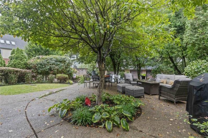 Quiet gated courtyard