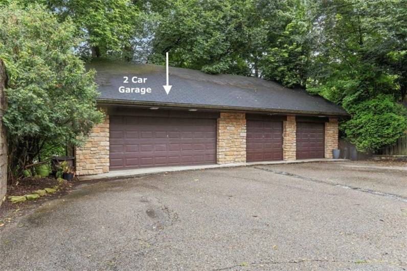 2 car garage with remote opener