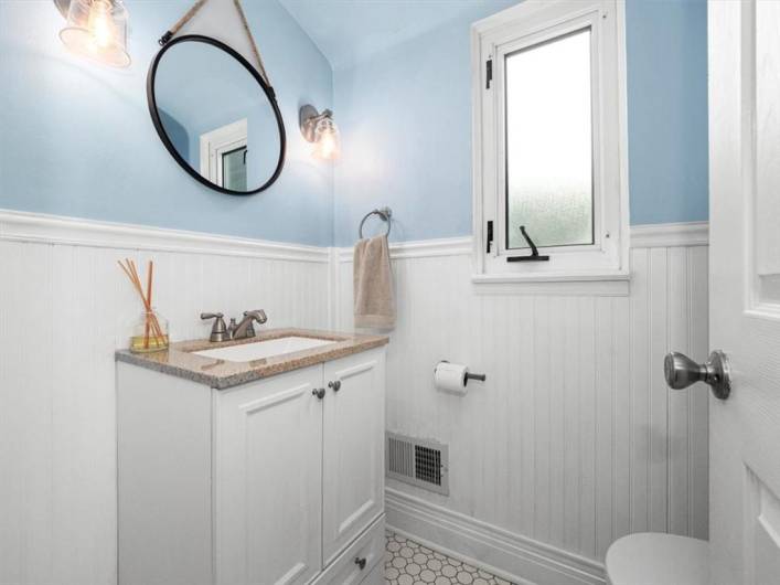 Half bath upstairs