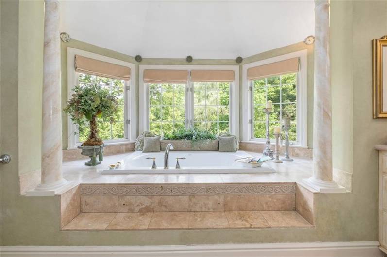 A nice long soak, candles, a good book...a great place to escape it all.