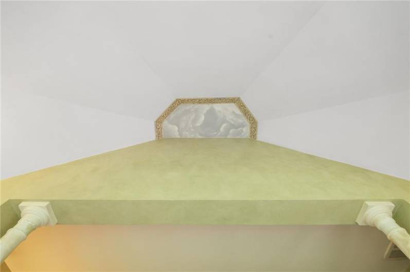 And when you rest your head back in the tub, you can view the opening of the heavens....