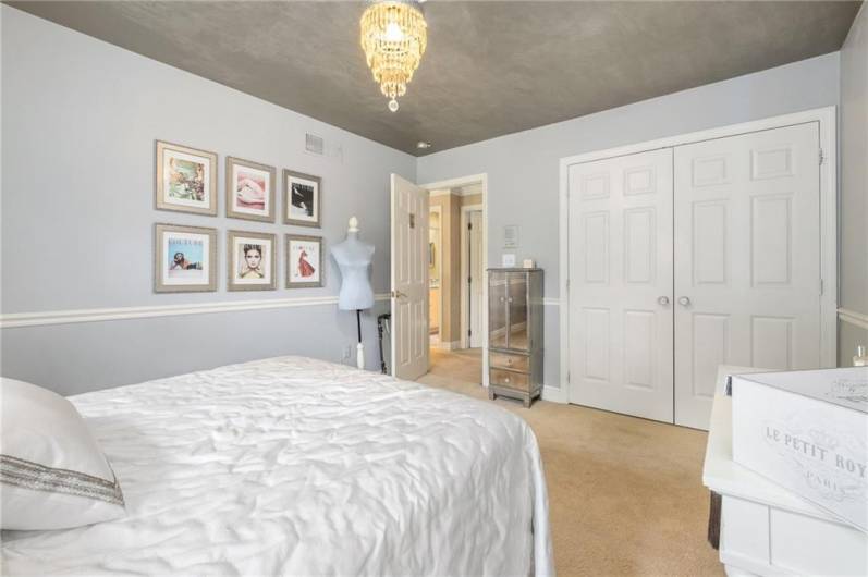 This may be the "smallest" of the bedrooms, but it's all relative. Even here, you'll never feel constricted.