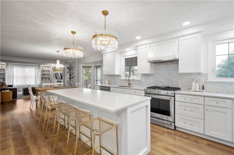 You’ll love how this beautiful kitchen opens up seamlessly to the family room, creating a bright, inviting space perfect for gathering.