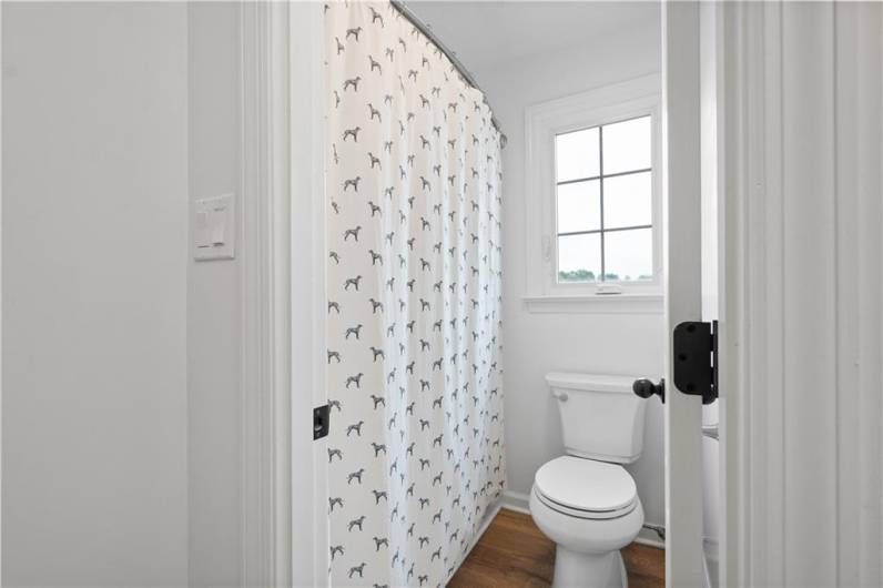 Second floor hall bath.