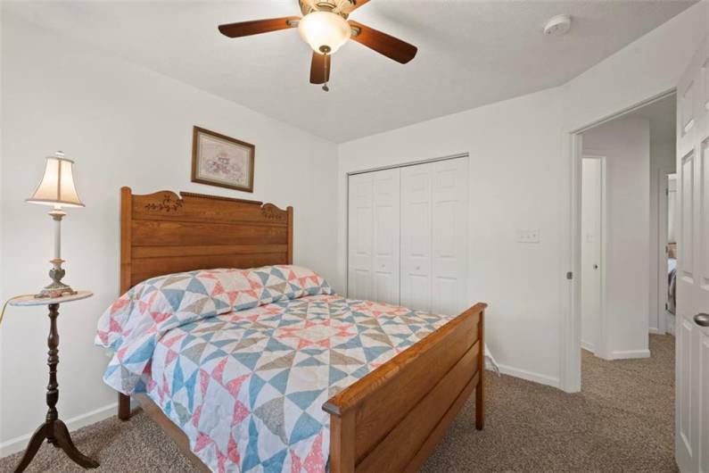 A spacious 2 door closet allows ample space for your belongings.