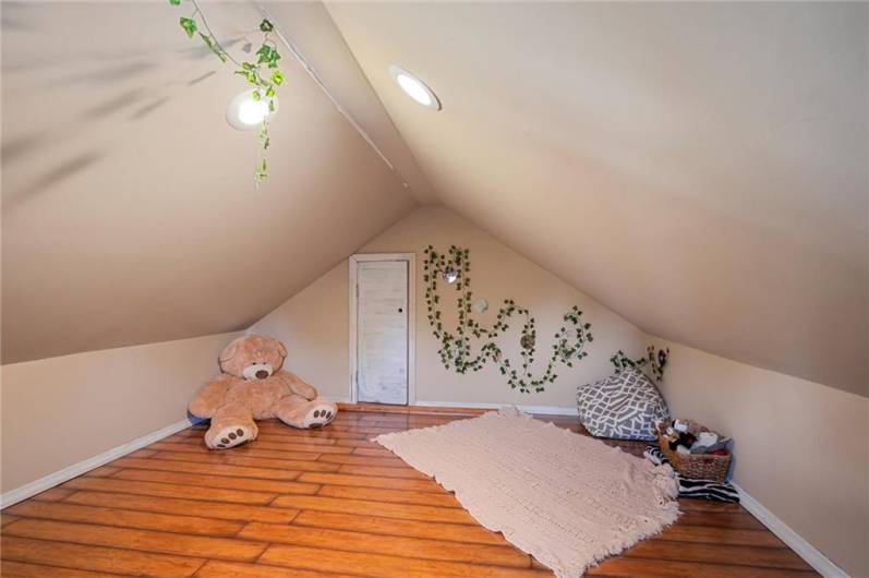Play space in the attic off the bedroom #1