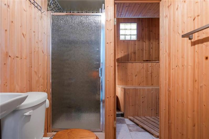 Sauna area