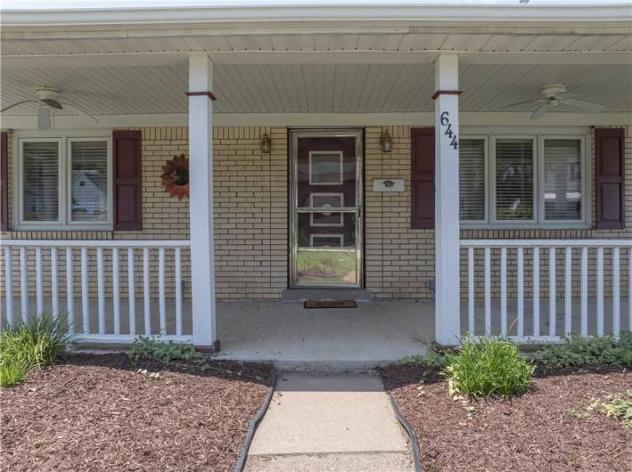 Love the covered front porch.