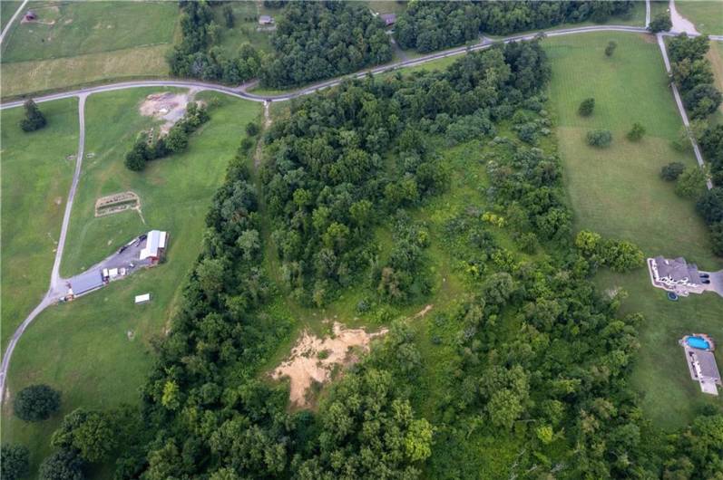 Looking from rear of property to Lynn Portal Road