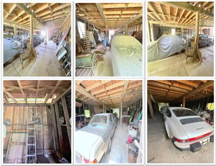 INTERIOR VIEWS OF THE BARN: very dry and with high ceilings and upper storage space, this is a very useful addition to this property.